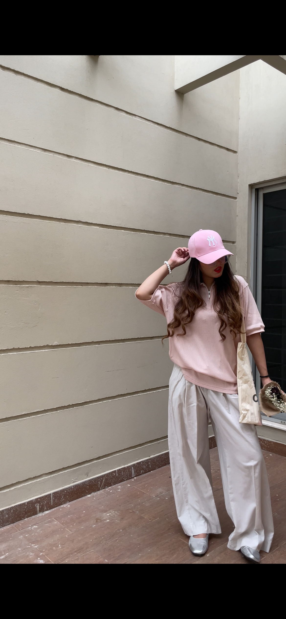Women's Half-Sleeve Pixie Pink