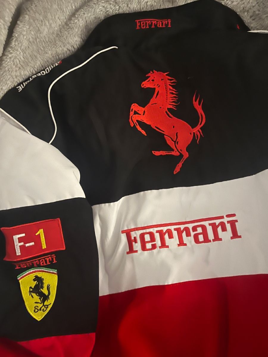 Formula 1 Ferrari Jacket ( White red black )